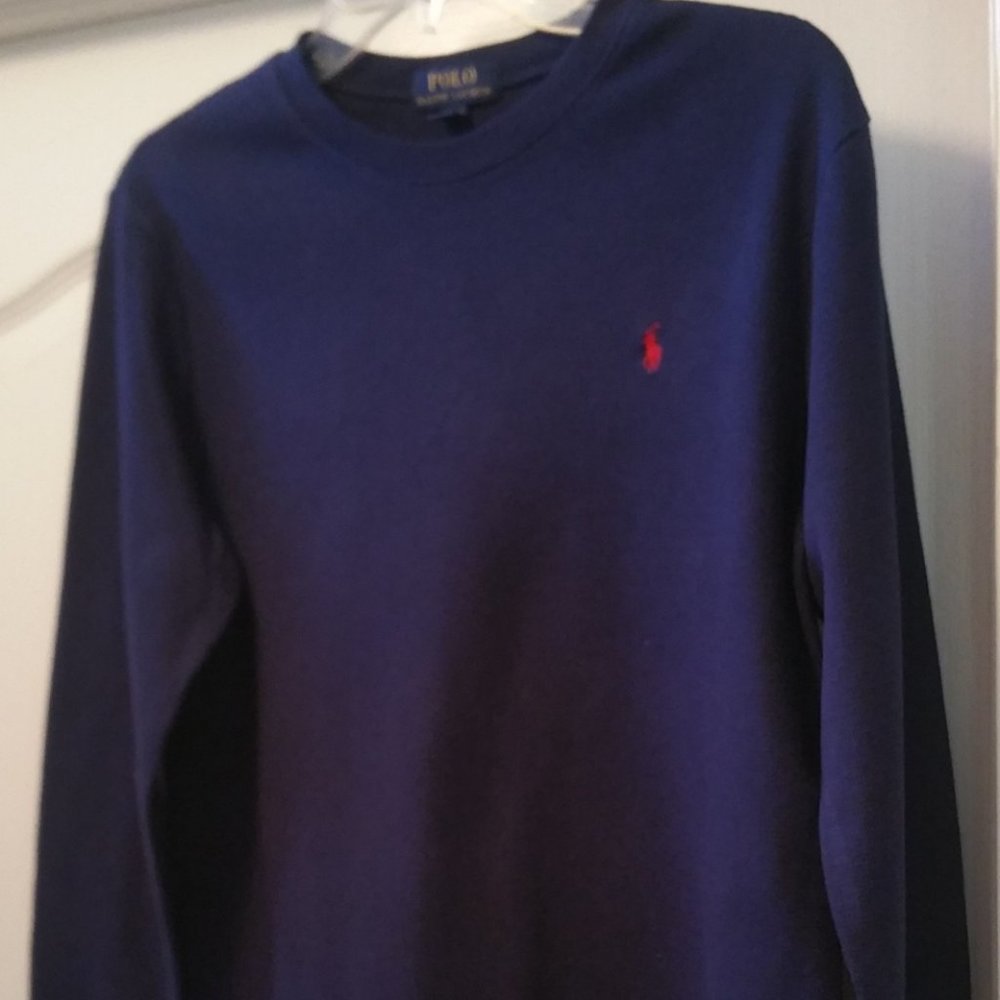 Ralph Lauren Polo Big Boys Waffle Knit LS Tshirt - Picture 2 of 7